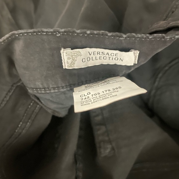 Versace Collection Flim Cotton Pants Sz 34 - Picture 10 of 11